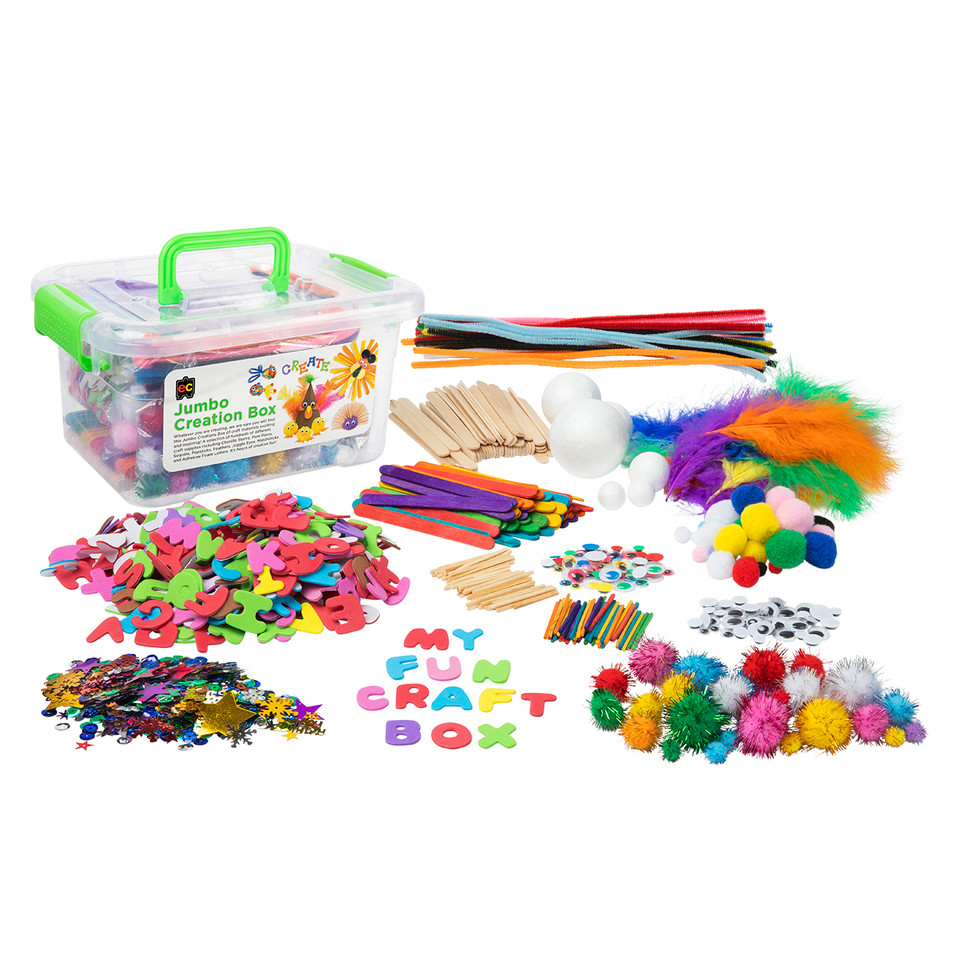 EC Jumbo Creation Box (assorted items e.g chenille stems, etc.)